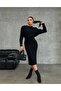 Knitted Fabric Dress Sweater 2-Piece Set - 5