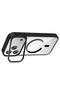 iPhone 17 Pro Case with Camera Stand Magsafe Supported Transparent Back Silicone Gzst - 2