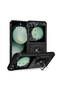 Galaxy Z Flip 6 Case Camera Protector Magnetic Stand Tank Protection Tkng - 3