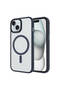 iPhone 14 Case Magsafe Supported Camera Raised Matte Anti-Fingerprint Silicone Tkng - 6