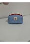 Blue Polka Dot Makeup Bag with Corduroy Lining - Small Size - 3
