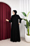 Medina Silk Plain Elif Ferace (Black) - 3