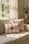 Palm Beach Pink Striped Throw Pillow Cover - 4