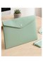 Snap File 4 Colors Pastel A4 1 Pack File Plastic Colorful Envelope File Snap File Homework Document Organizer - 2