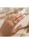 Butterfly Figured Zircon Stone Ring