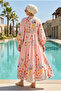 Women's Cashmere Patterned Hijab Dress Summer (Unlined) - 2