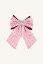 Polka Dot Bow Pink Hair Clip I2618Axns - 3