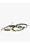 Beaded Knitted 3-Piece Bracelet Set - 3