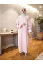 Flared Sleeves, Three-Stripe Accessory Detail, Loose Fit, Dress That Can Be Worn on Casual and Special Occasions. - 7