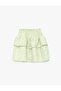 Layered Gipeli High Waist Viscose Blended Floral Skirt - 5