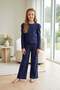 Girls' Set Children's Long Sleeve Lcvrt Bow Detail Girls' Set - 2