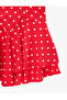 Layered Flounce V-Neck Strappy Polka Dot Mini Dress - 3