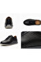 Genuine Leather Thermoactive Sole Top Quality Odorless Black Sneaker Men's Sports Shoes Te0104 - 3