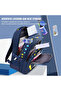 Kids Backpack and Dino Lunch Box 2-Piece Combo Set (Navy Blue) - 2