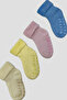 Girl's Towel Textured Premium Cotton Patterned Booties Socks Set - 2