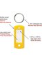 Key Tags with Split Ring, Plastic ID Label Holders, Multi-Purpose Organization, 50 Pack - 2