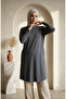 Plus Size Comfortable Cut Tunic Seasonal Non-Show Tunic 8773-02 Anthracite - 2