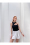 Women's Black Window Detailed Ribbed Blouse Jf34 - 3
