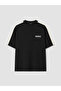 Black Stripe Detailed Men's T-Shirt - 5