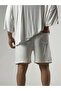 White Men's Shorts Buldan Fabric Coc3280 - 5