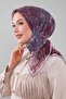 وشاح من الحرير والقطن بنمط الفسيفساء المدخن - 2