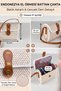 Indonesian Handwoven Genuine Rattan Straw Shoulder Bag – Crossbody Bag for Kids & Women with Batik Lining and Real Leather Detail