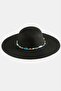 Ilkestor Beaded (215123) Straw Hat-Black