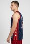 Men Sportswear Fit Authentic USA 96 Grant Hill Basketball Jersey, Navy - 3