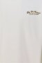 Men Crew Neck Short Sleeve Embroidered Logo T-Shirt, Off White - 5