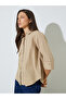 Beige Cotton Relaxed Fit Shirt
