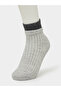 Pack of 5 - Girls Twofer-Cuff Style Rib Socks - 6