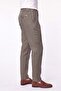 Comfort Fit Elastic Waist 100% Linen Khaki Trousers P 1215 - 3