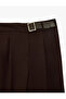 Comfortable Fit High Waist Crepe Fabric Wide Leg Pants with Belt - 7