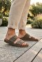 Mink Pin Double-Strapped Large Size Men's Slippers Comfortable Daily Beach Slippers - 4