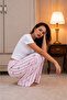 2-Piece Women's 100% Cotton Combed Single Jersey Double Set Pajama Bottoms - 5