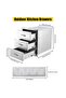 Stainless Steel Outdoor Kitchen Drawers, Flush Mount Built-in BBQ Drawer - 2