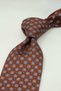 Brown Small Pattern Italian Silk Tie İk2506 - 3