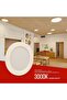LED Panel Light, 175mm Diameter, Round Recessed Ceiling Light, White - 5