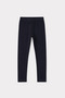 Girl's Ribbed Winter Navy Blue Tights