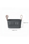 Sun Plast Plastic Basket with Handle - 15 × 27 × 18 cm - Grey - 2