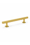 128 mm Gold Aluminum Furniture Handle |   Kitchen Cabinet, Bathroom Cabinet, Wardrobe, Drawer Handle |   Modern Design - 5