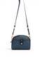 Navy Blue - Women's Crossbody Bag with Navy Blue Logo Sp1144