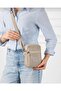 Women's Men's Ecru Multi-Compartment 6-Compartment Water Repellent Sports Casual Lightweight Fabric Small Bag 014