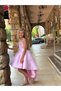Stone-Embellished Children's Dress with Trail - 7