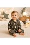 100% Cotton Long Sleeve Buttoned Seasonal Penguin Patterned Soft Textured Bottom and Top Unisex Baby Pajama Set for Girls and Boys - 2