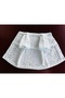 Seamless Hand Knitted 0-6 Months White with Blue Polka Dots Baby Vest - 6