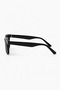 Women's Rectangular Framed Sunglasses Black Frame Black Glass - 4