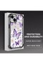 iPhone 14 Compatible Transparent Back Panel Four-Corner Reinforced Impact Protection Glossy Edge Silicone Case - 3