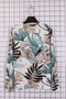 Women's Plus Size Lycra Crew Neck Patterned Long Sleeve Mom T-Shirt Combed Cotton Blouse - 3