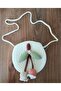 Girl's Mini Round Straw Crossbody Bag with Fruit Figures |   Summer Shoulder Bag - 2